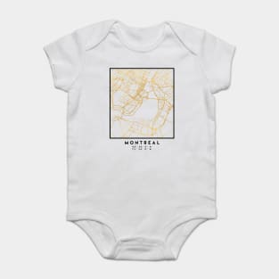 MONTREAL CANADA CITY STREET MAP ART Baby Bodysuit